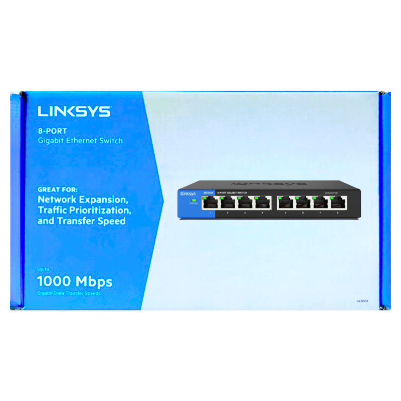 [LKSYS-SE3008] LINKSYS SWITCH GIGABIT 8 PUERTOS SE3008