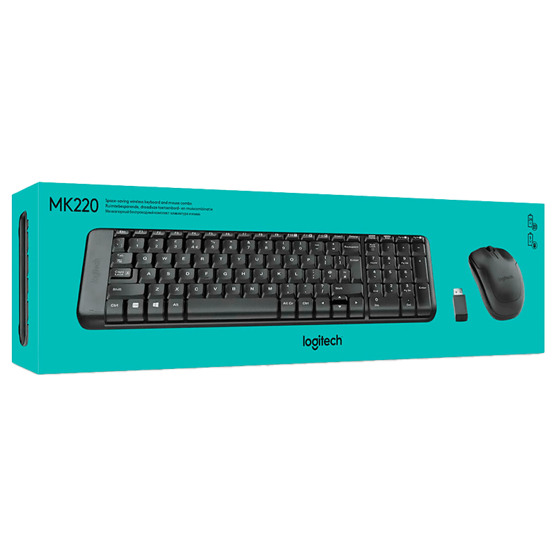 [LOGI-MK220-ESP] LOGITECH TECLADO Y MOUSE INALAMBRICO ESPAÑOL MK220