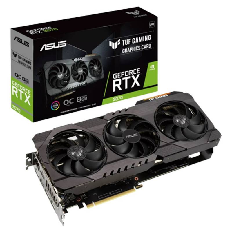 [TUF-RTX3070-O8G] TARJETA GRAFICA ASUS TUF RTX3070 8GB GAMING