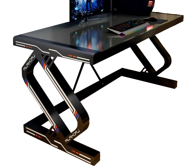 [MESA-TEMP-140CM] MESA GAMING DE CRISTAL TEMPLADO 140x60x75