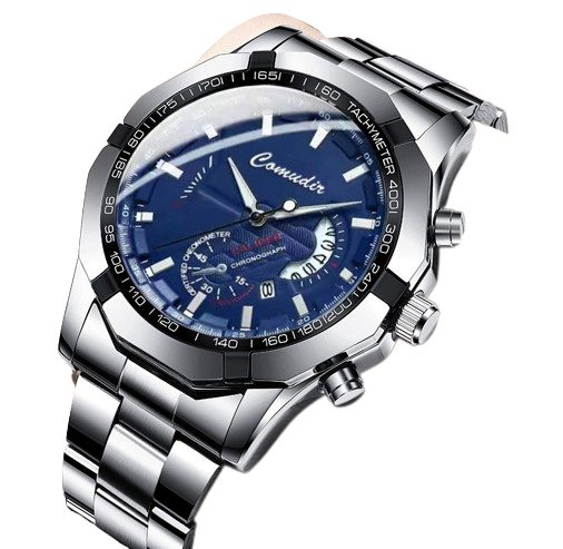 [RELOJ-AZUL-133] RELOJ AZUL CLARO IMPERMEABLE DE ACERO 133