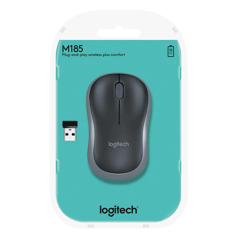 [LOGI-M185-GRY] LOGITECH MOUSE INALAMBRICO M185