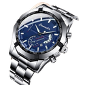 RELOJ AZUL CLARO IMPERMEABLE DE ACERO 133