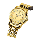 RELOJ MECÁNICO CON CALENDARIO LUMINOSO Y IMPERMEABLE 728 DORADO