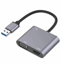 ADAPTADOR DE VIDEO USB PARA VGA/HDMI